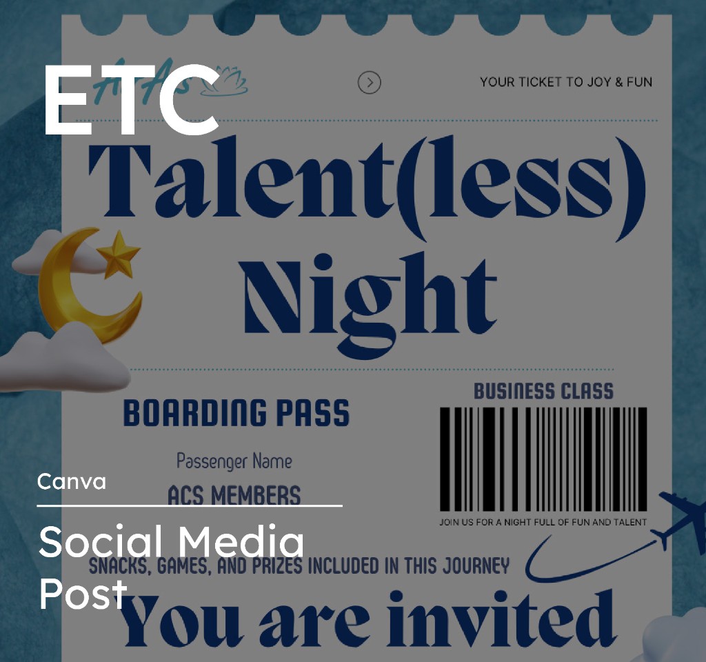 Social media post project slide