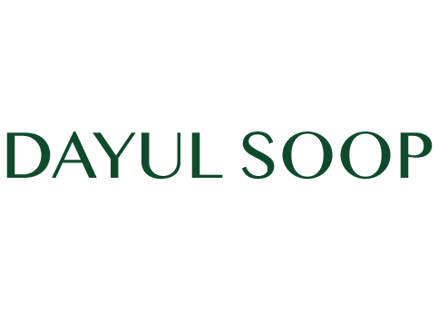 DAYUL SOOP wordmark in Deep Forest green