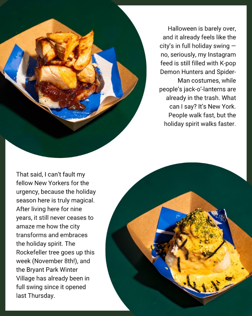Halloween in New York and holiday food from Bessou