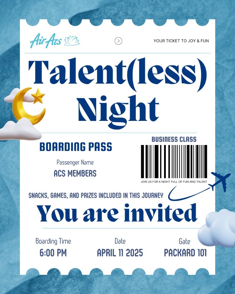 Talent(less) Night boarding pass poster