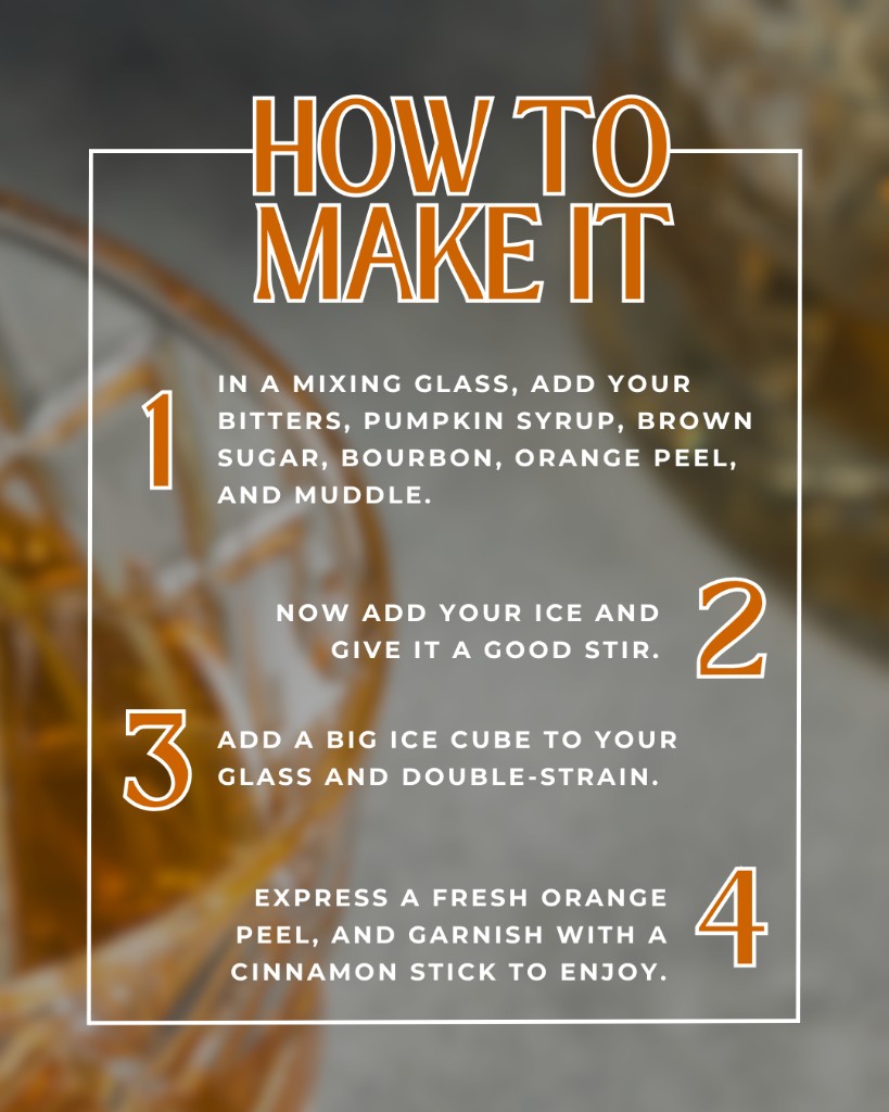 How to make a Pumpkin Old Fashioned